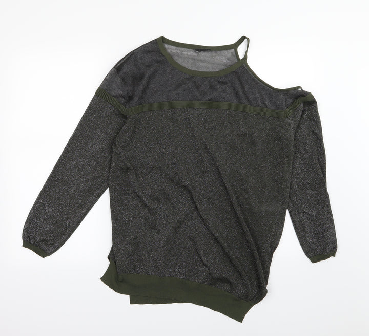 NEXT Womens Green Knit Pullover Jumper Size 18