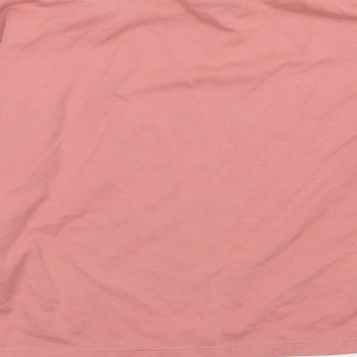 F&F Womens Pink  Jersey Pullover Sweatshirt Size S  - Gym Chic