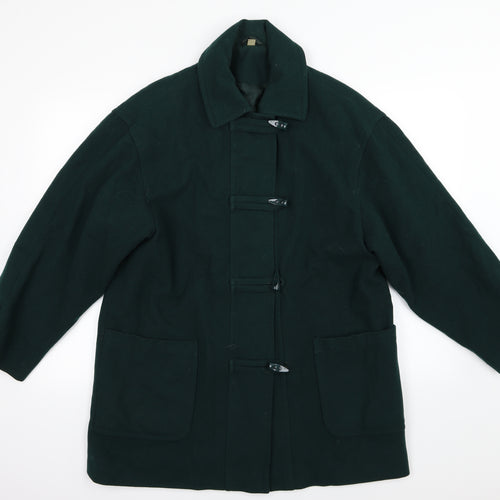 Preworn Womens Green   Overcoat Coat Size 12