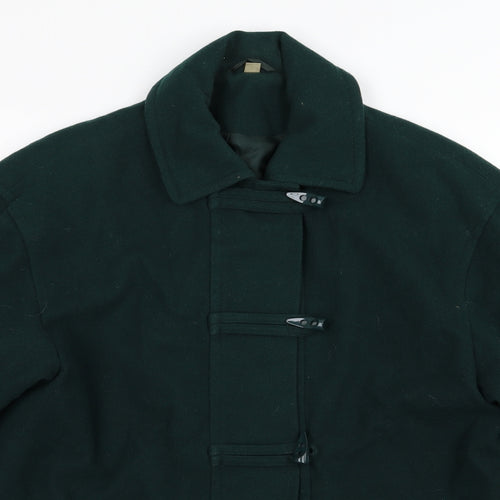 Preworn Womens Green   Overcoat Coat Size 12