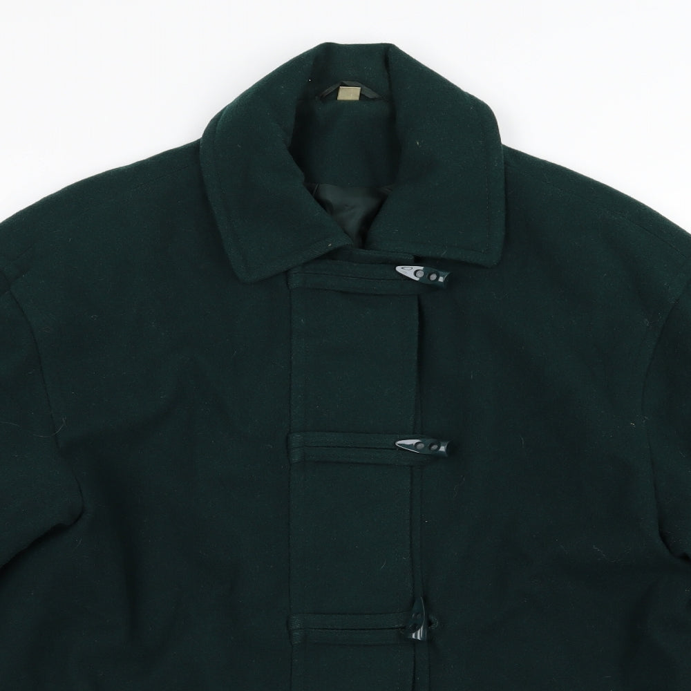 Preworn Womens Green   Overcoat Coat Size 12