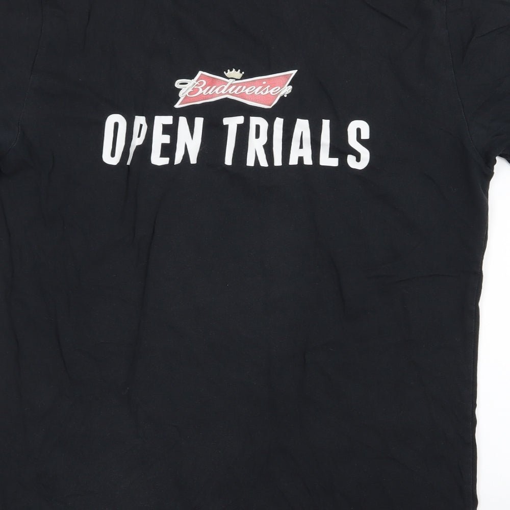 Nike Mens Black  Jersey  T-Shirt Size M  - Budwiser