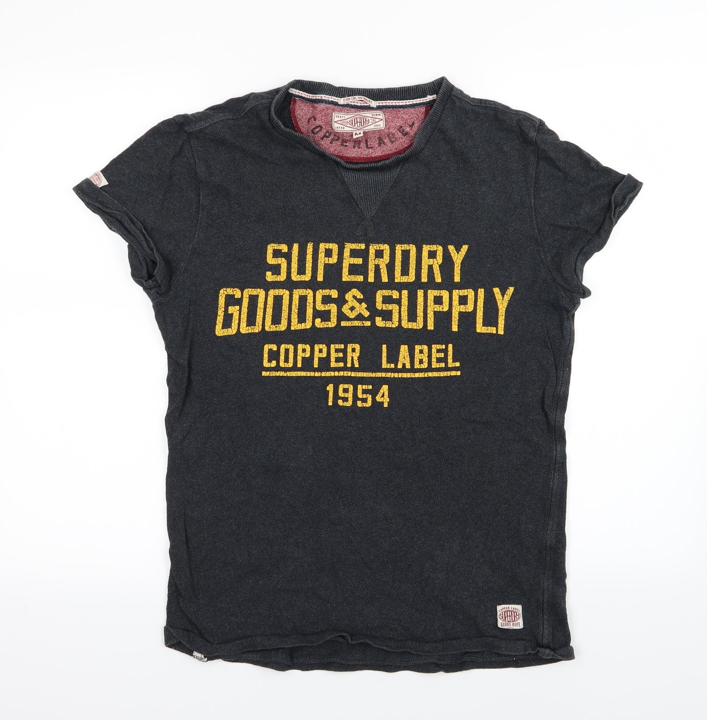 Superdry Mens Grey  Jersey  T-Shirt Size M