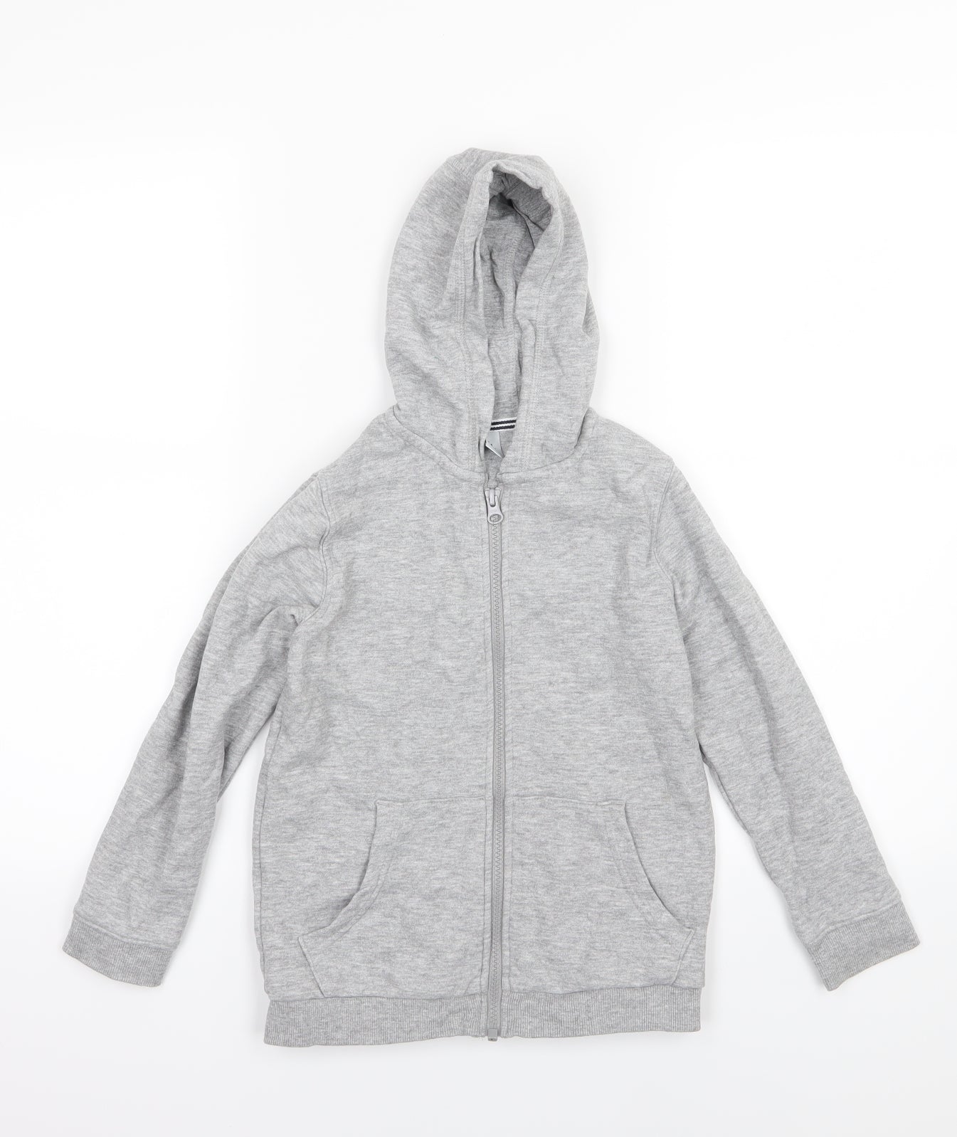 TU Boys Grey  Jersey Full Zip Hoodie Size 7 Years