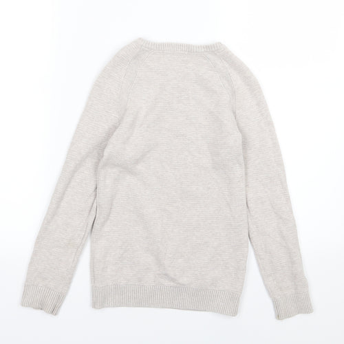 H&M Girls Beige  Knit Pullover Jumper Size 6-7 Years