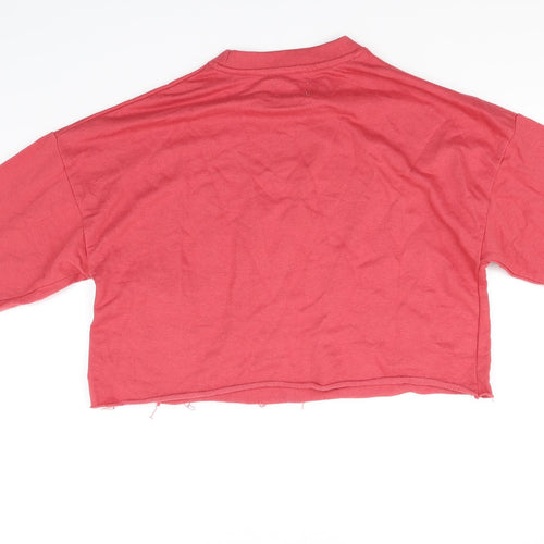Pull & Bear Womens Pink   Pullover Jumper Size M