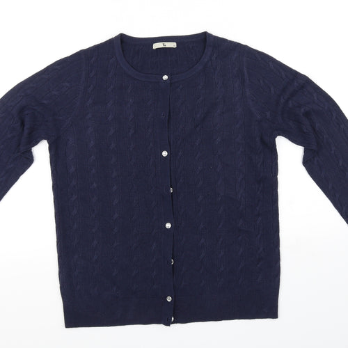 TU Womens Blue   Cardigan Jumper Size 12