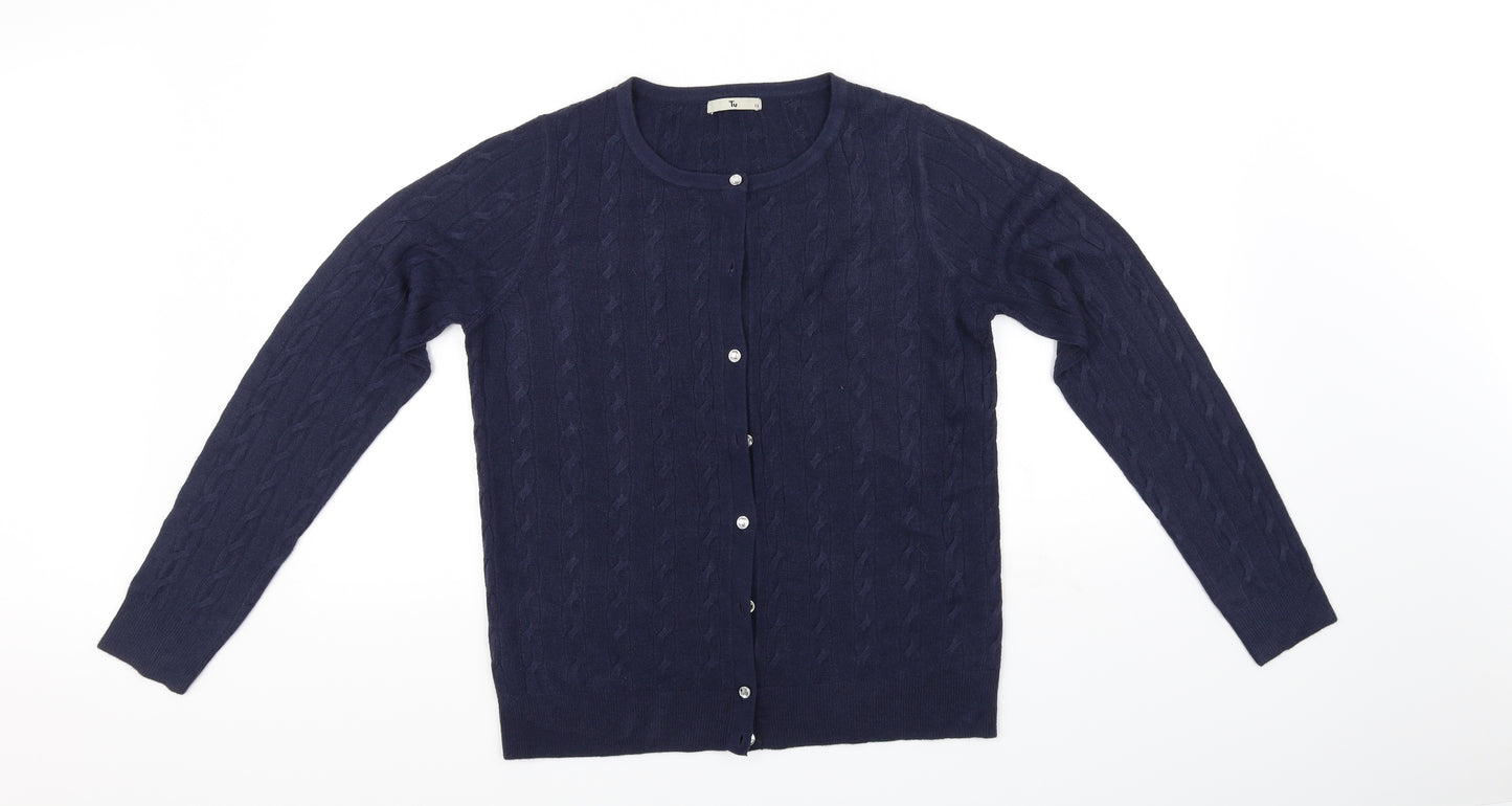 TU Womens Blue   Cardigan Jumper Size 12