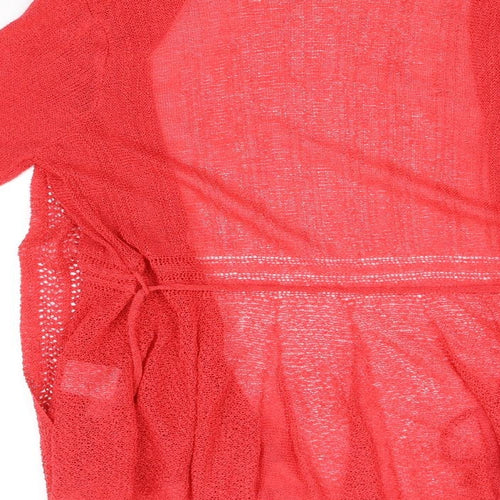 Anne Smith Womens Red   Cardigan Jumper Size M