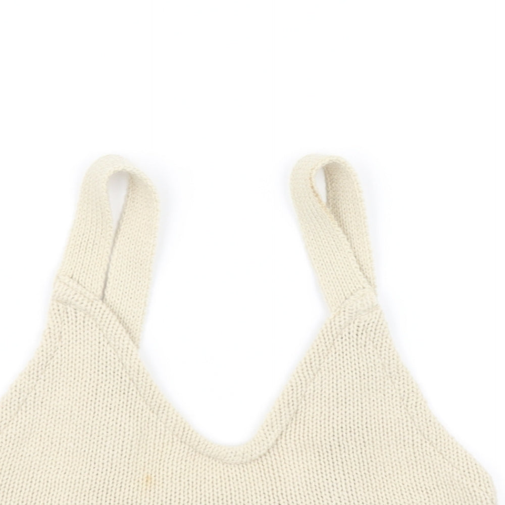 pretty little thing Womens Beige   Basic T-Shirt Size M