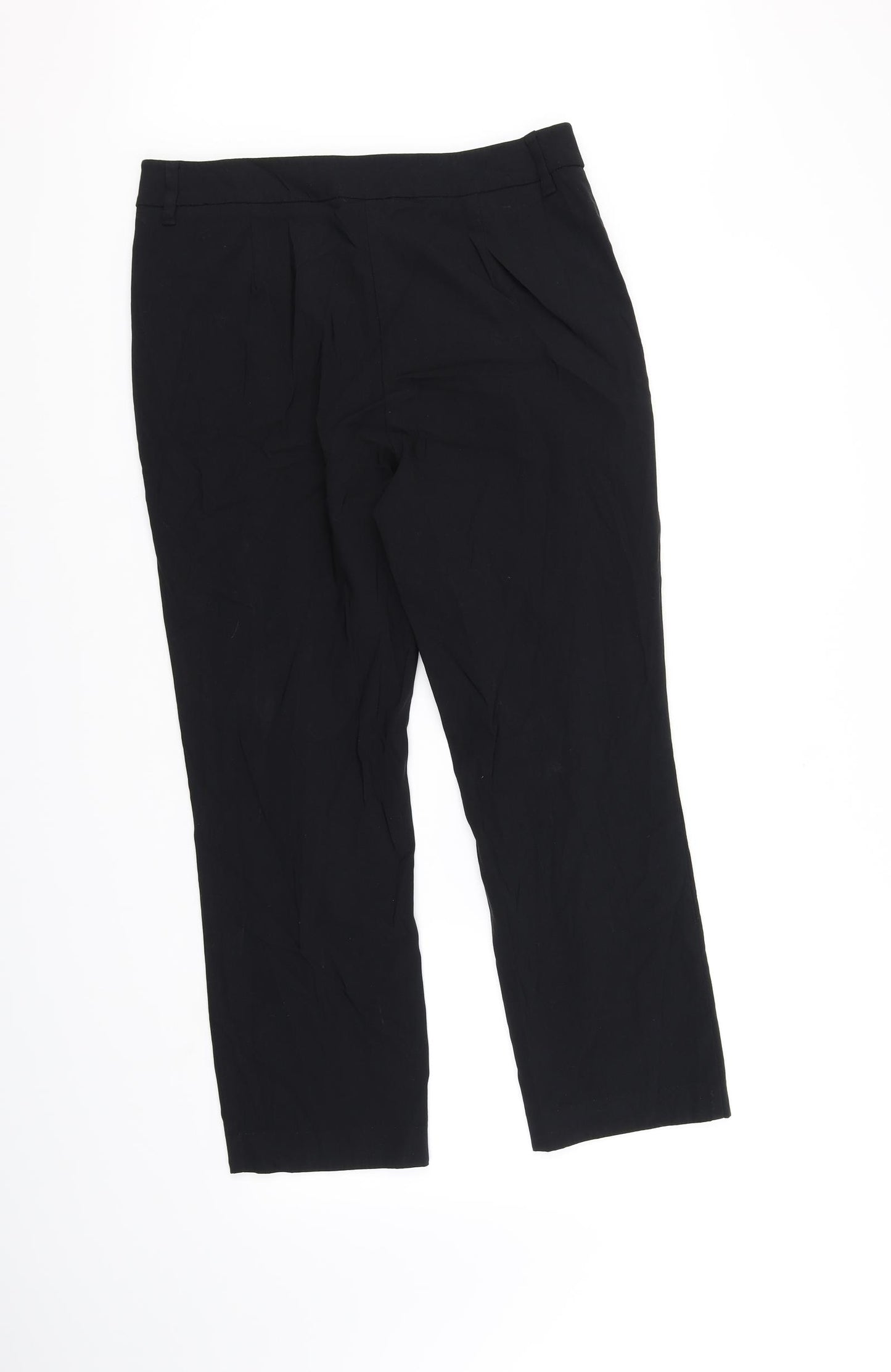 Papaya Womens Black   Trousers  Size 12 L28 in