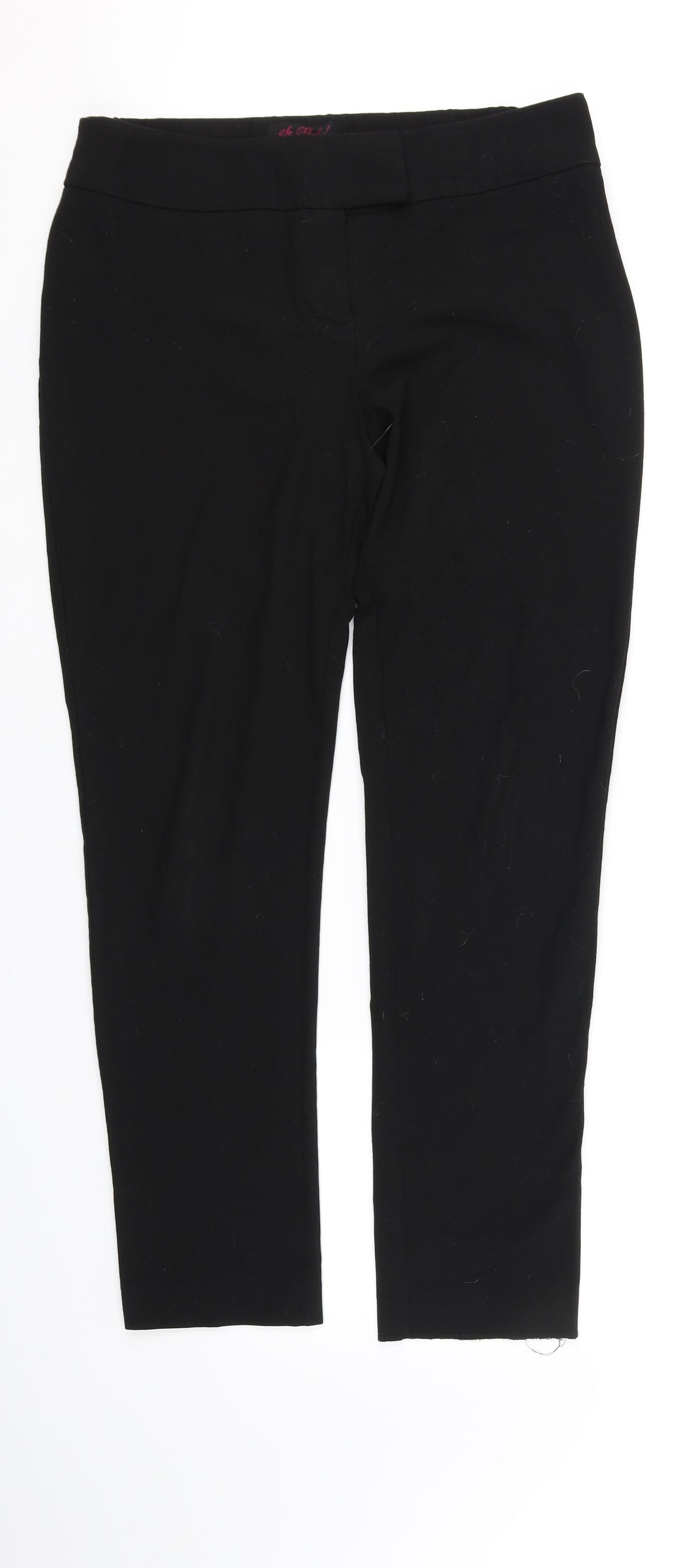 So Fabulous Womens Black   Trousers  Size 14 L33 in