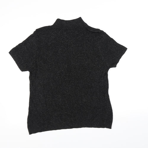 St Micheal Womens Black   Basic T-Shirt Size 16