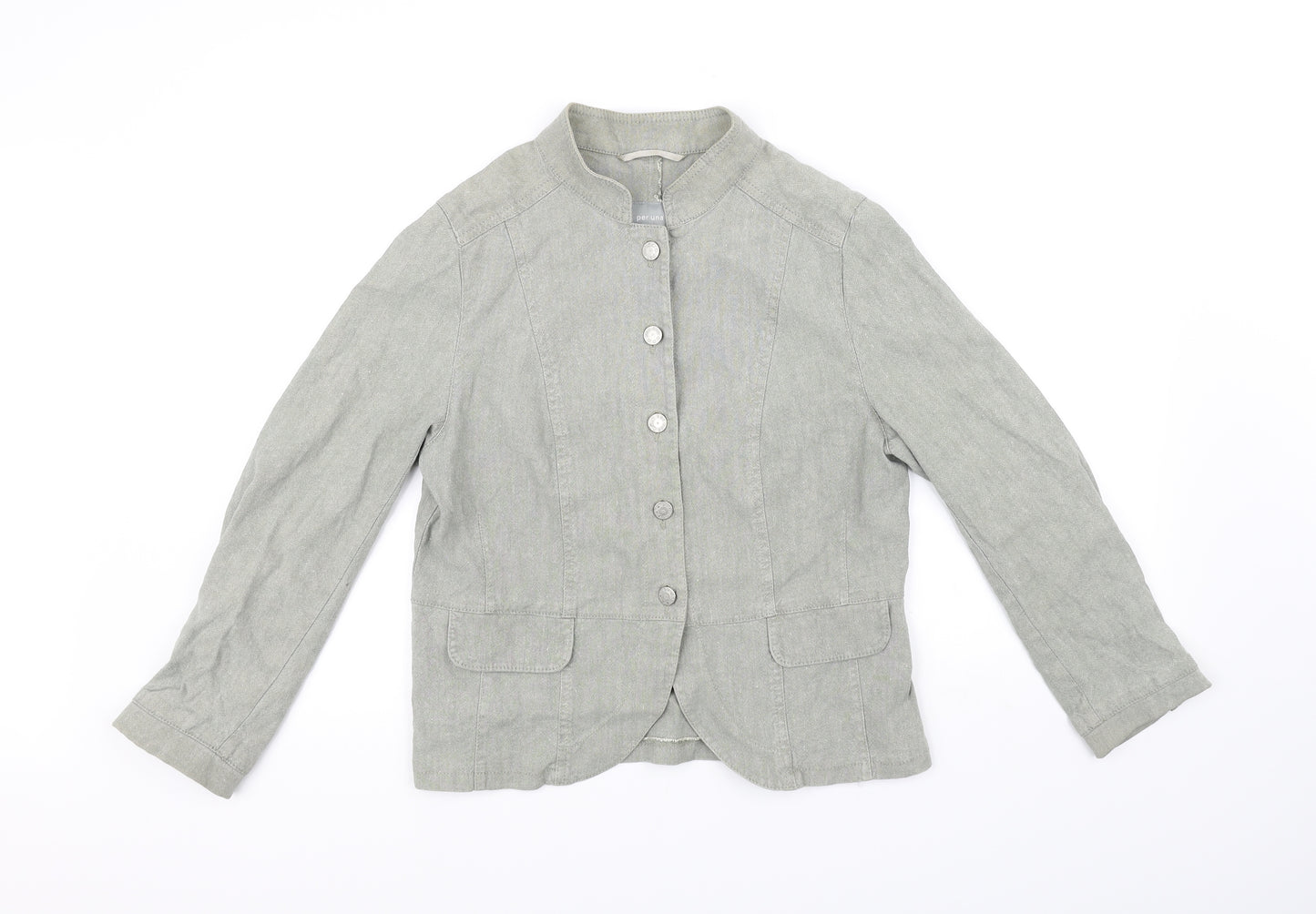 Per Una Womens Green   Cardigan Jumper Size 14