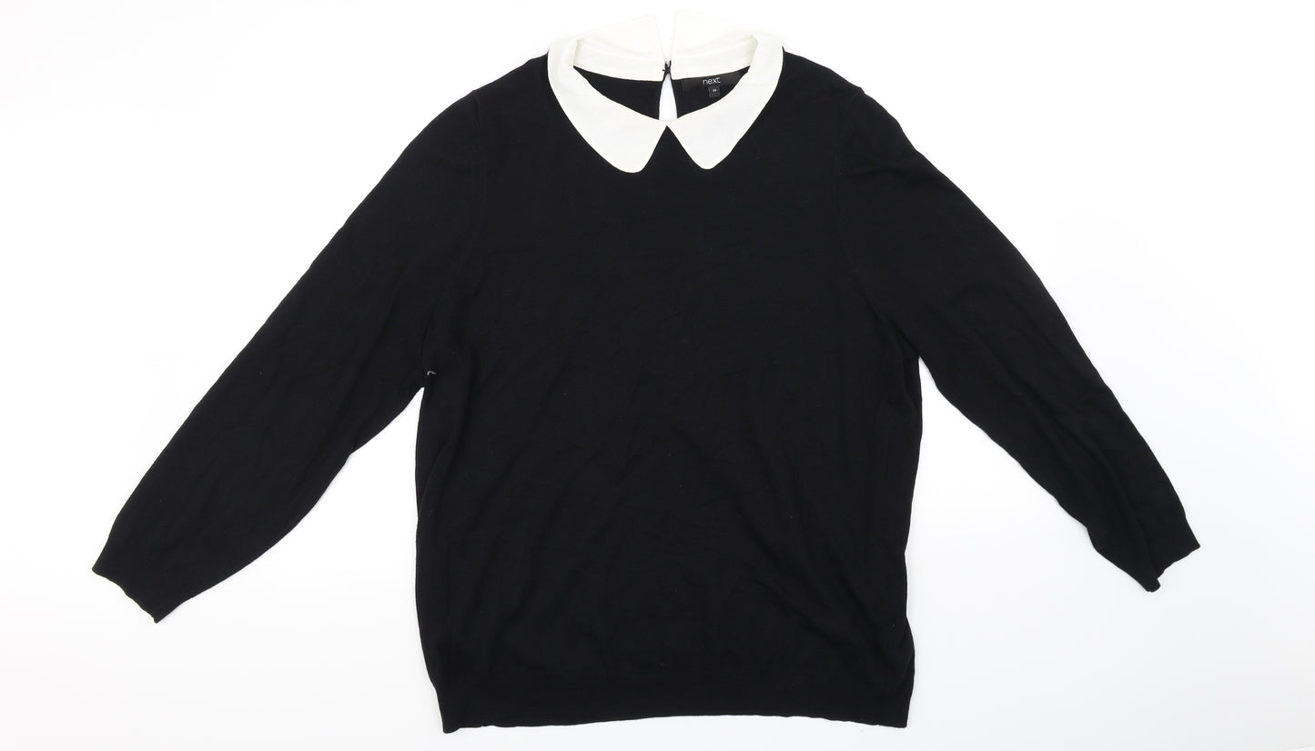 NEXT Womens Black   Basic Blouse Size 20