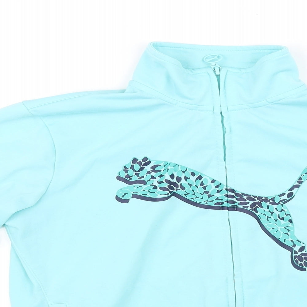 PUMA Girls Blue   Full Zip Jumper Size XL
