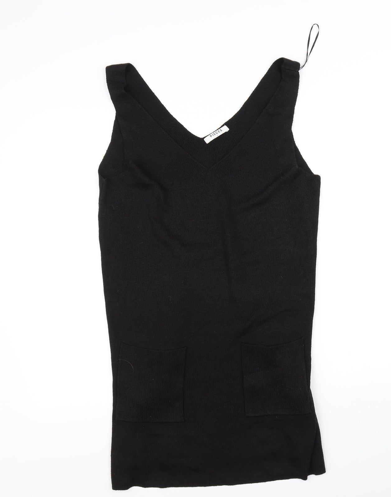 Pieces Womens Black   A-Line  Size L