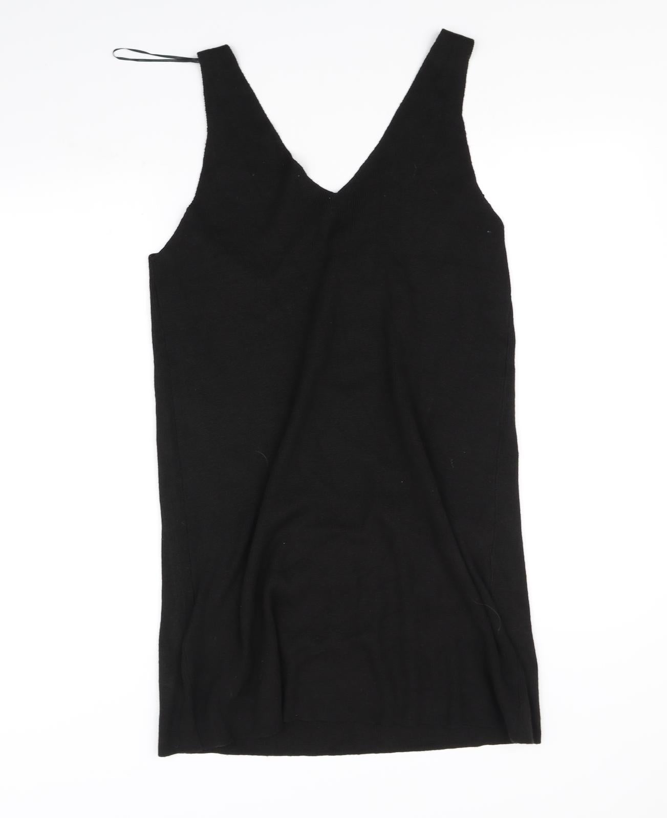 Pieces Womens Black   A-Line  Size L