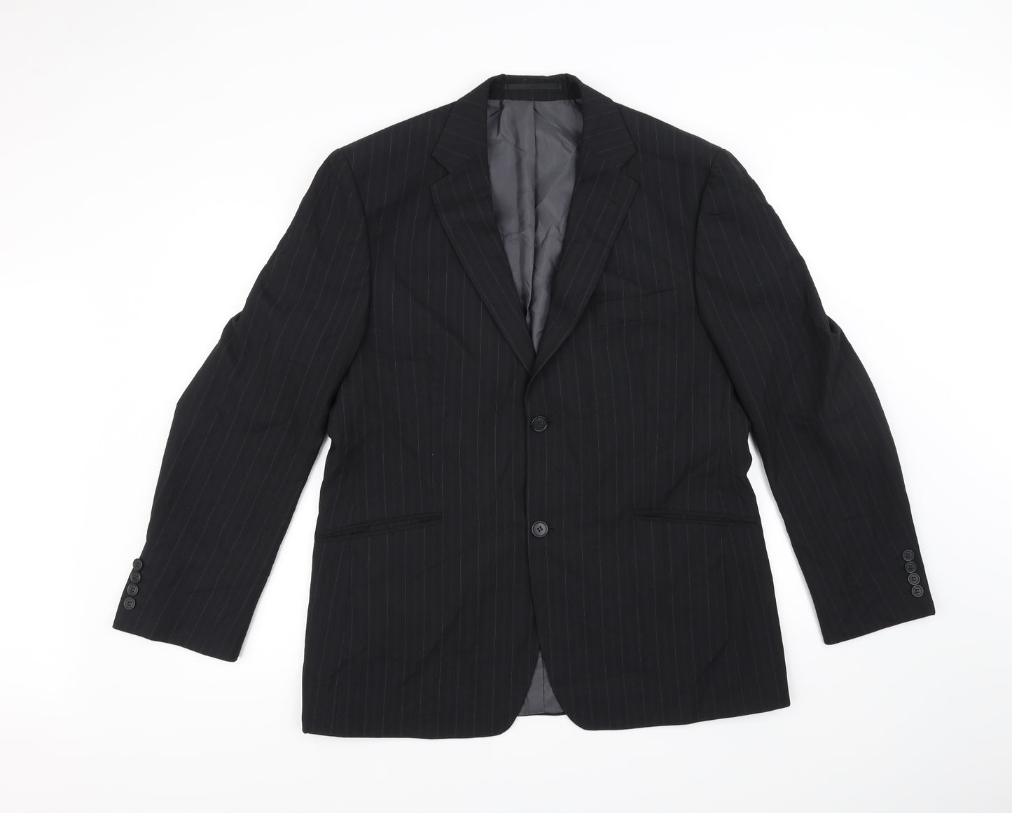Preworn Mens Black   Jacket Blazer Size 42