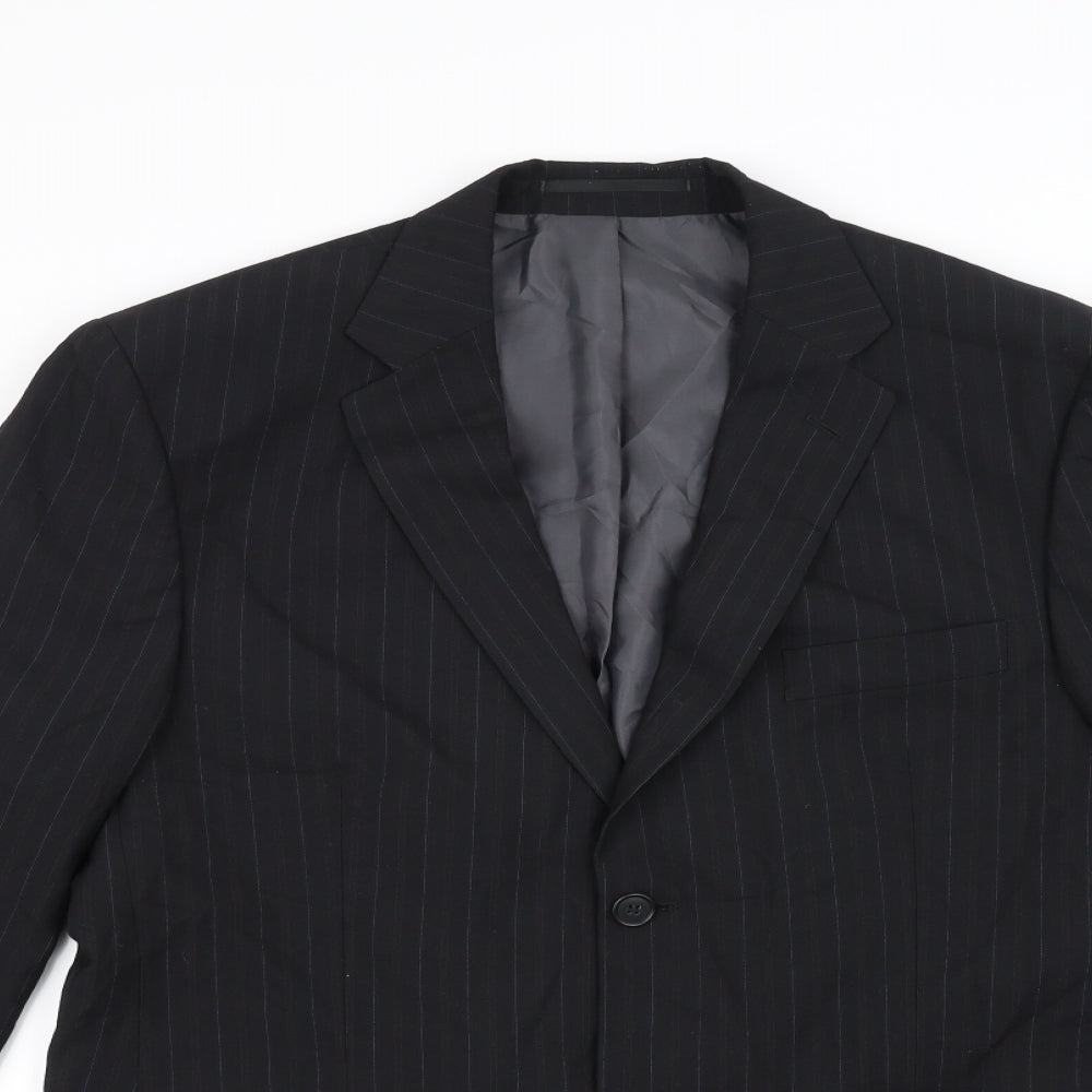 Preworn Mens Black   Jacket Blazer Size 42