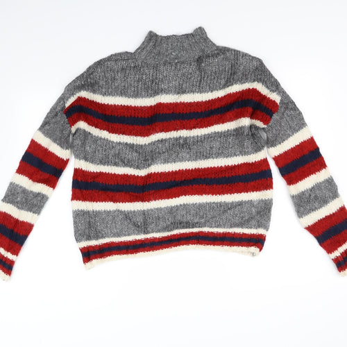 Primark Womens Red Striped  Pullover Jumper Size S