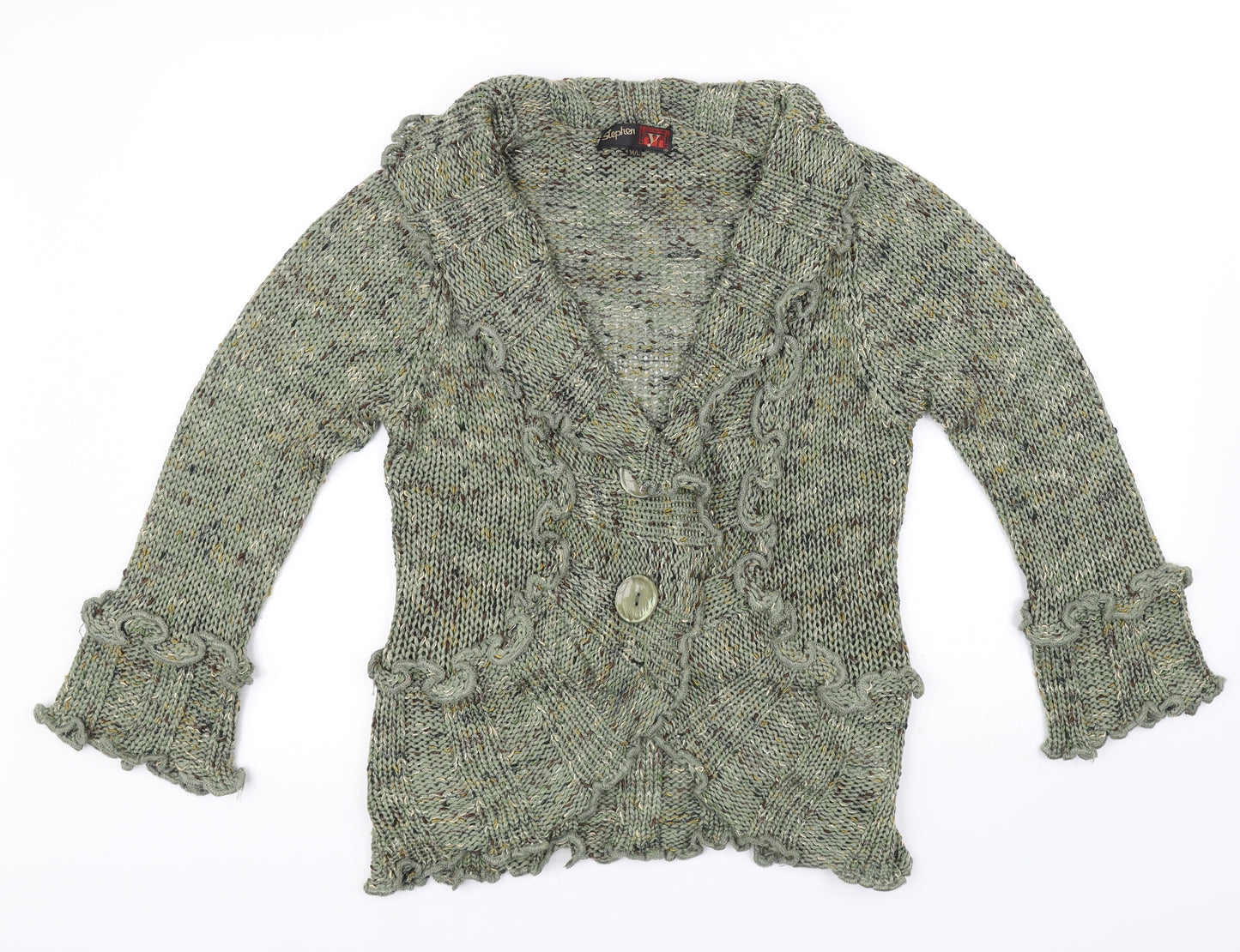 stephen Womens Green   Cardigan Jumper Size M