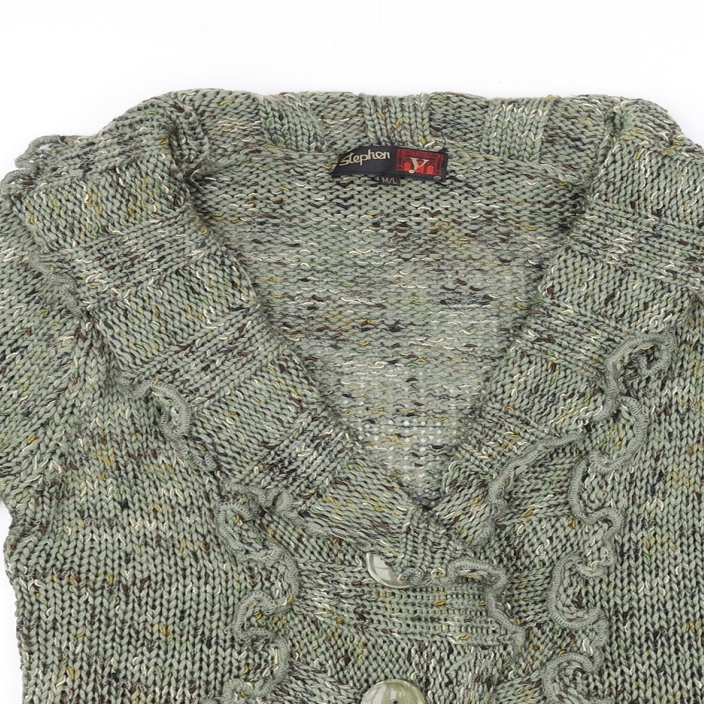 stephen Womens Green   Cardigan Jumper Size M