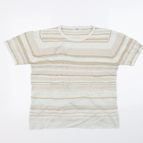 berketex Womens Beige   Henley Jumper Size 10