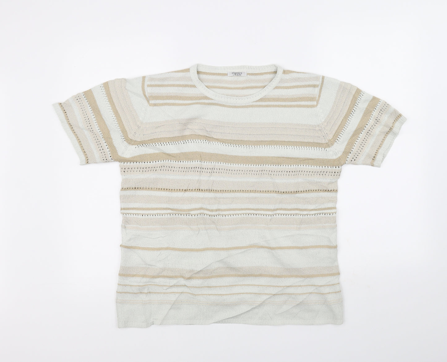 berketex Womens Beige   Henley Jumper Size 10