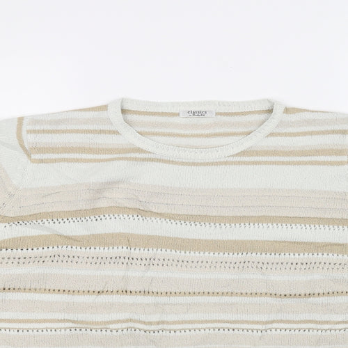 berketex Womens Beige   Henley Jumper Size 10