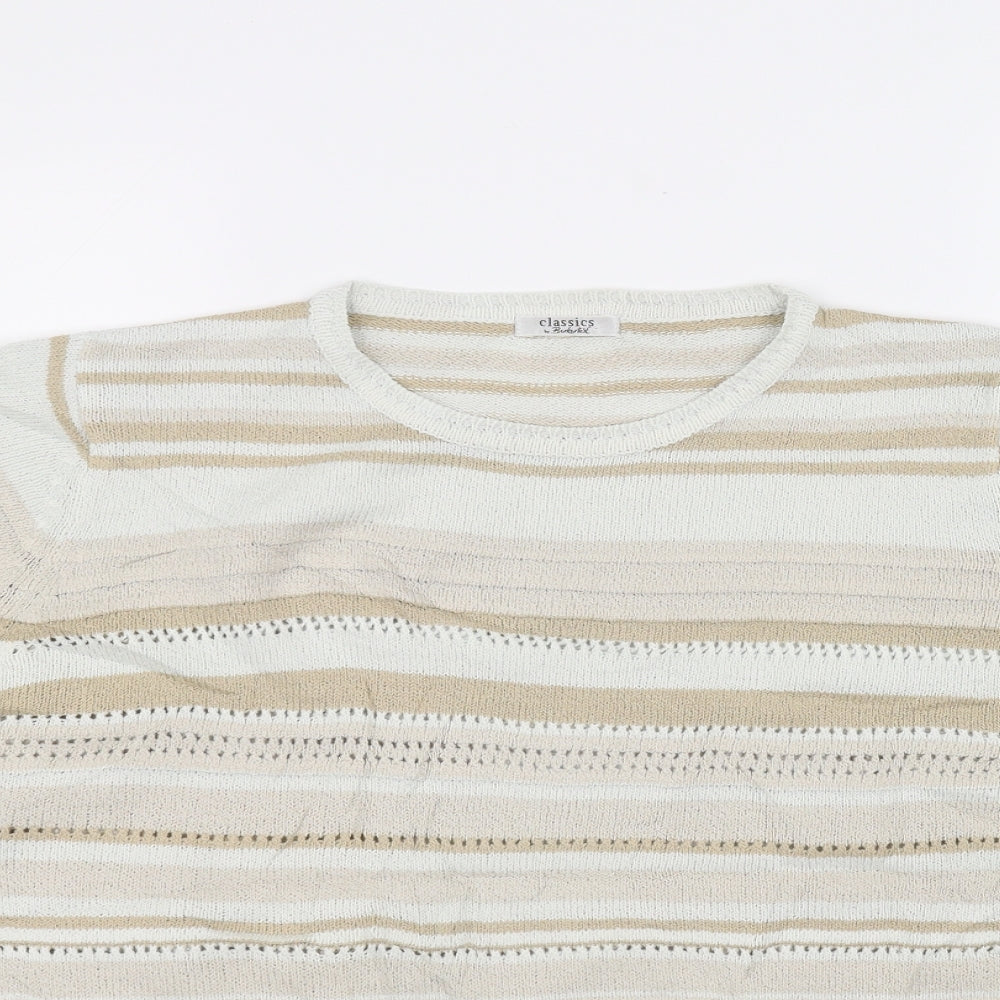 berketex Womens Beige   Henley Jumper Size 10
