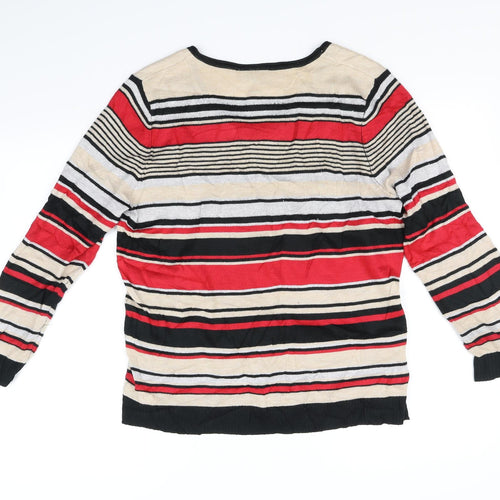 CANDA Womens Red   Pullover Jumper Size M