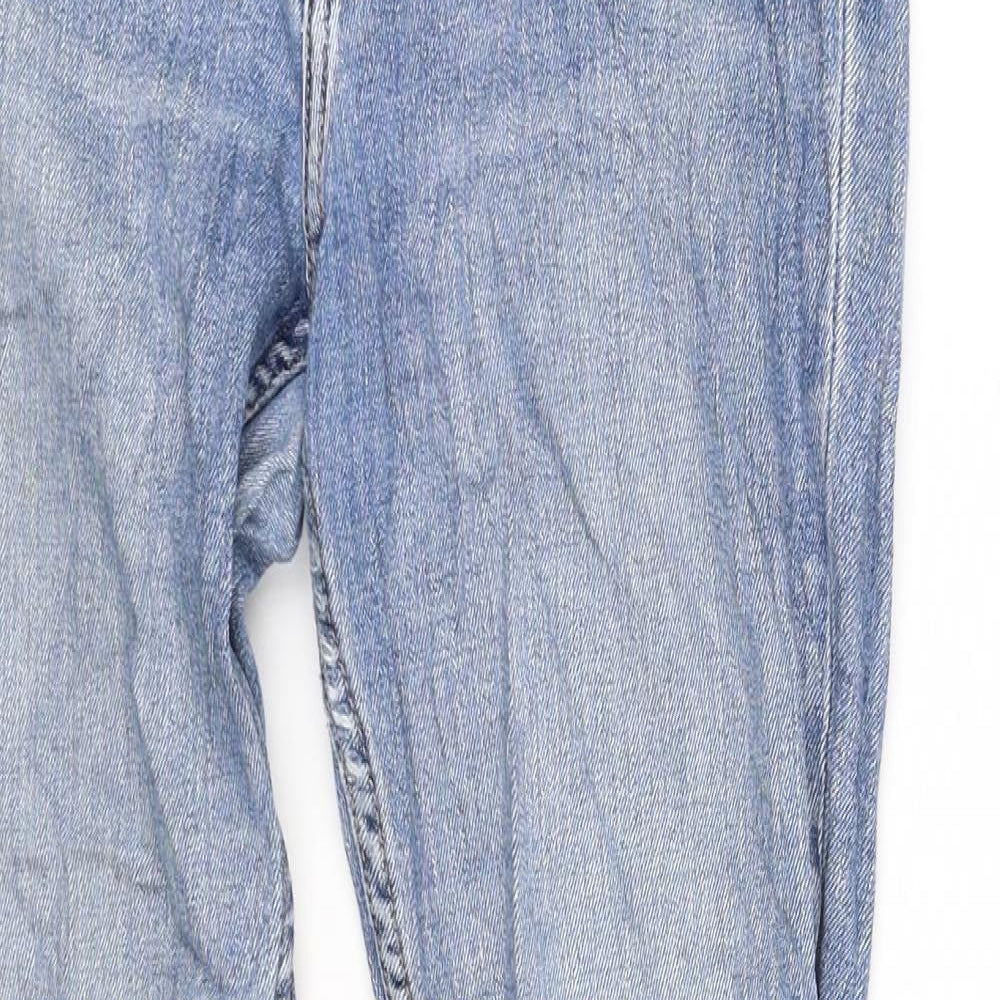 H&M Womens Blue   Straight Jeans Size 8 L28 in - grass stain washable