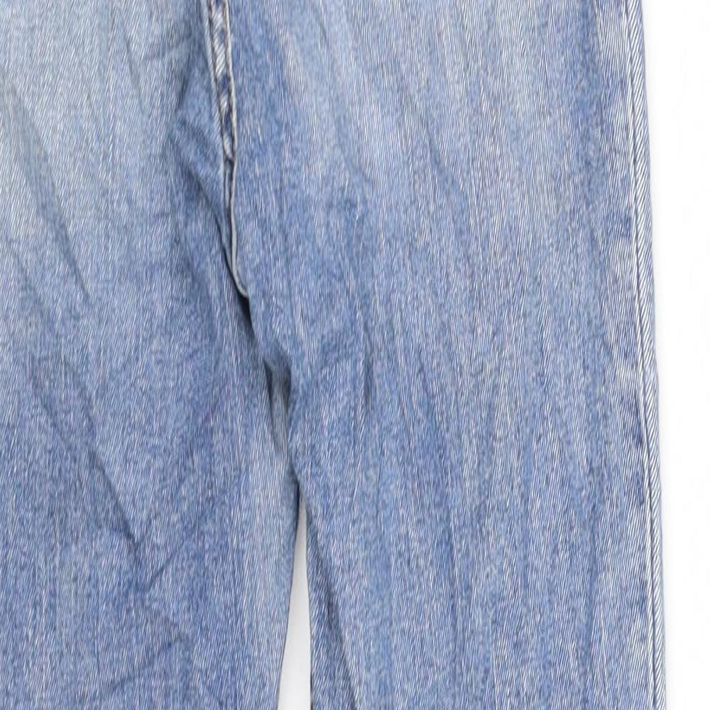 H&M Womens Blue   Straight Jeans Size 8 L28 in - grass stain washable