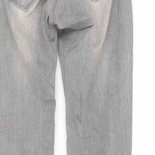 Stradavarius Womens Grey Houndstooth  Straight Jeans Size 4 L30 in