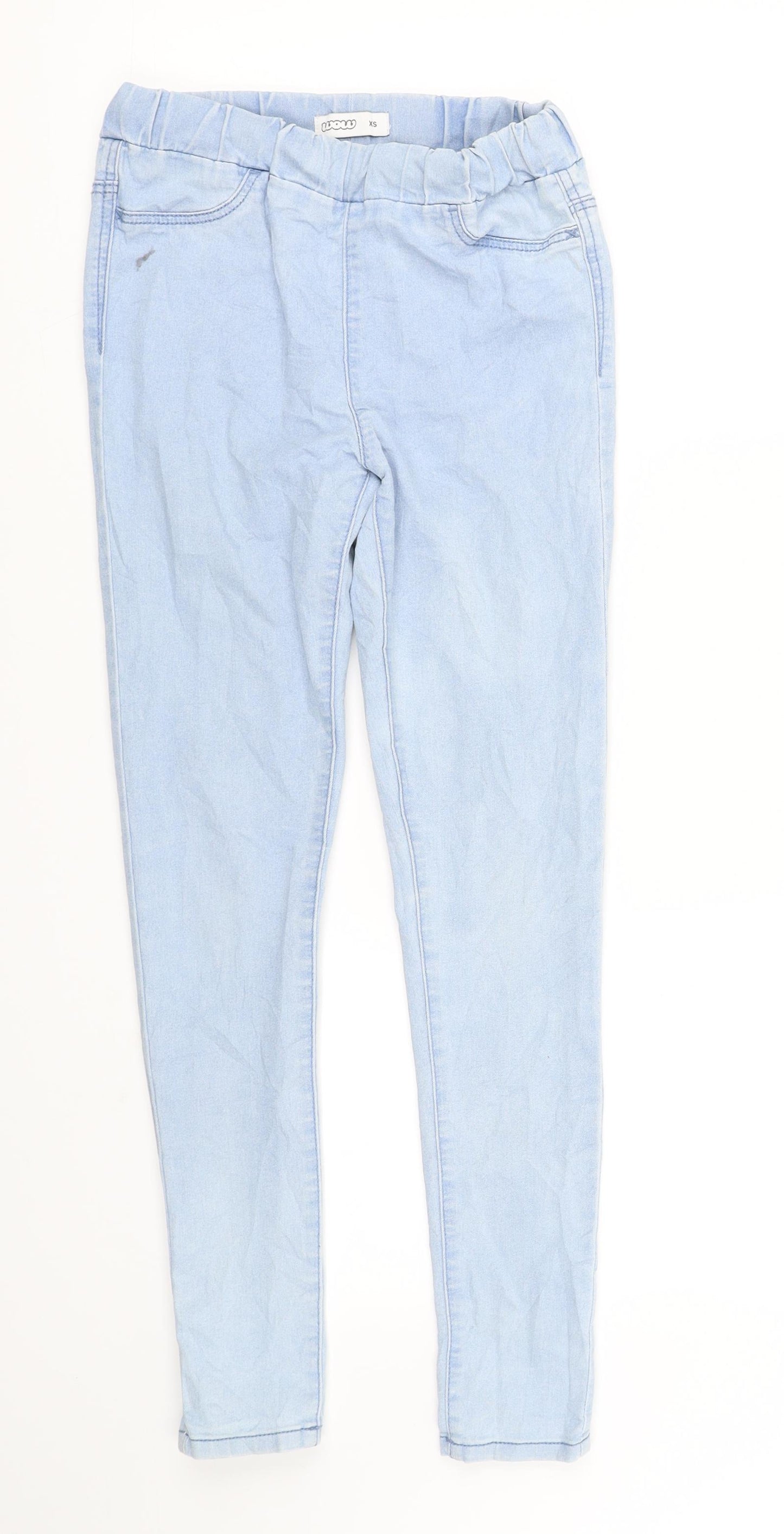 WOW Womens Blue   Skinny Jeans Size XS L27 in - Elastic Waist Band