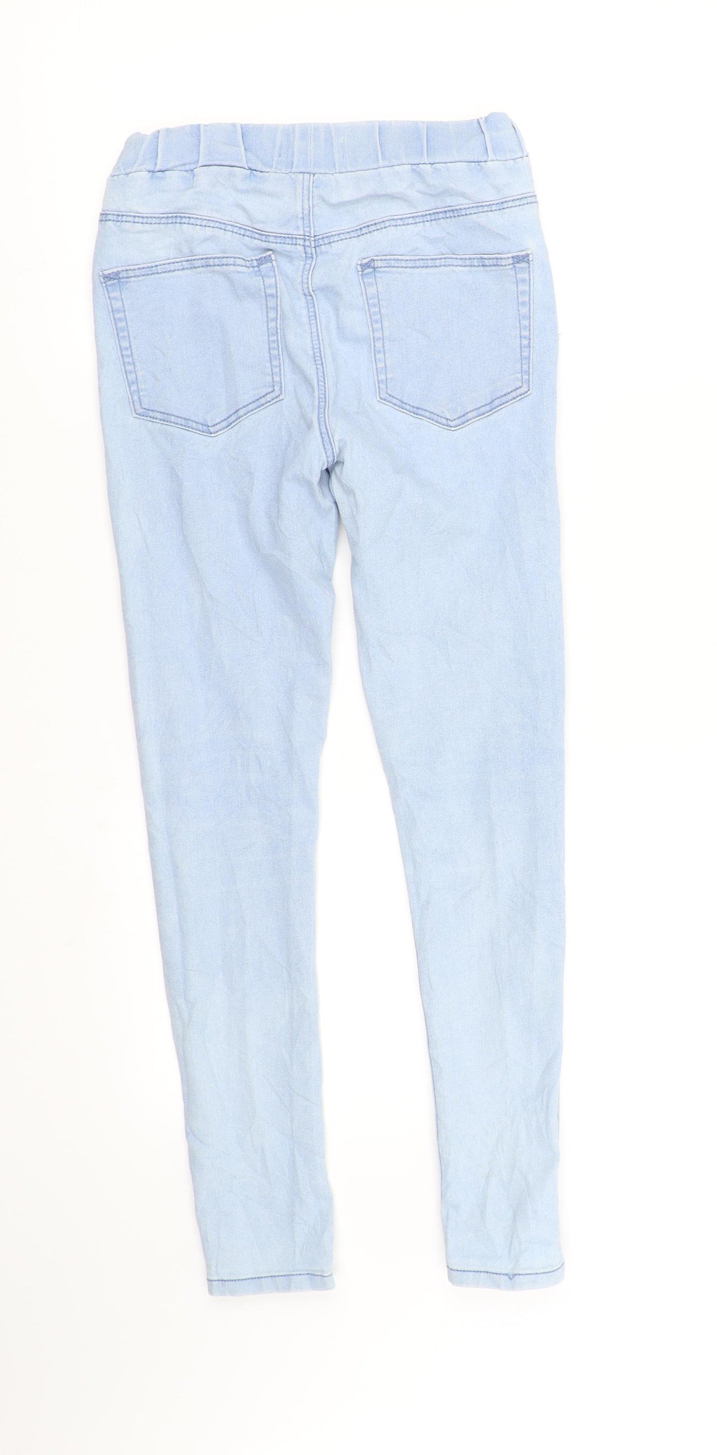 WOW Womens Blue   Skinny Jeans Size XS L27 in - Elastic Waist Band