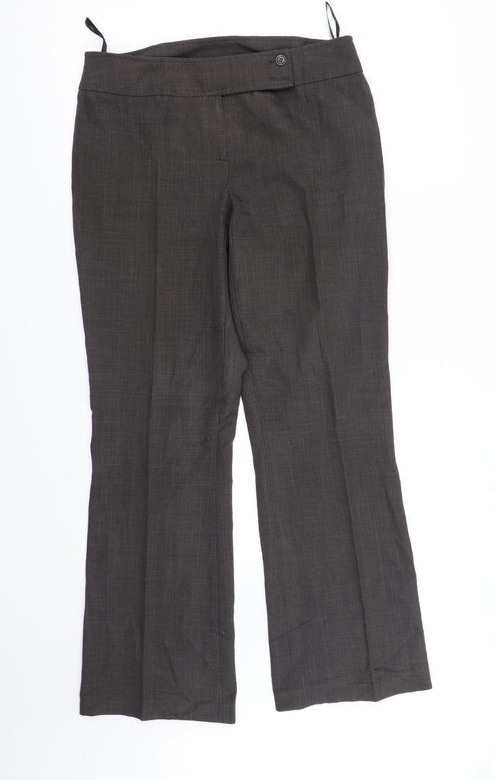 Dorothy Perkins Womens Grey Trousers Size 12 L33 in