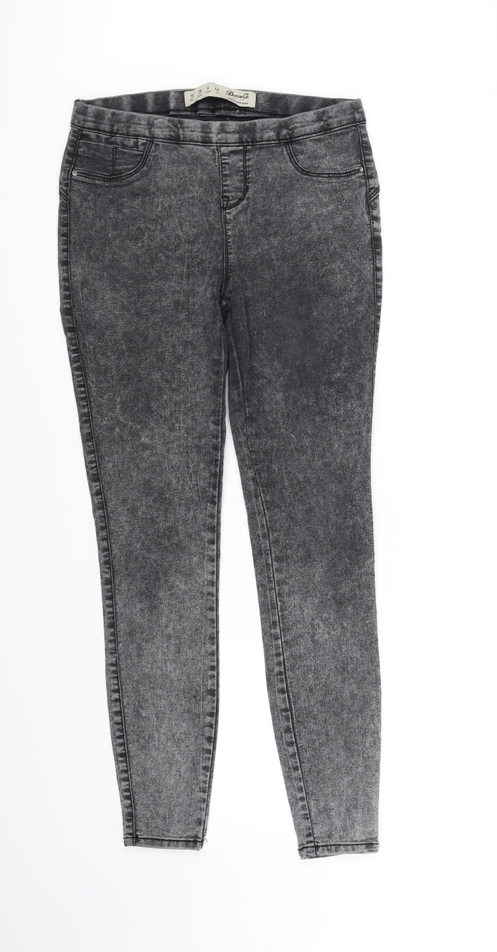 deniem & co Womens Grey Straight Jeans Size 10 L32 in