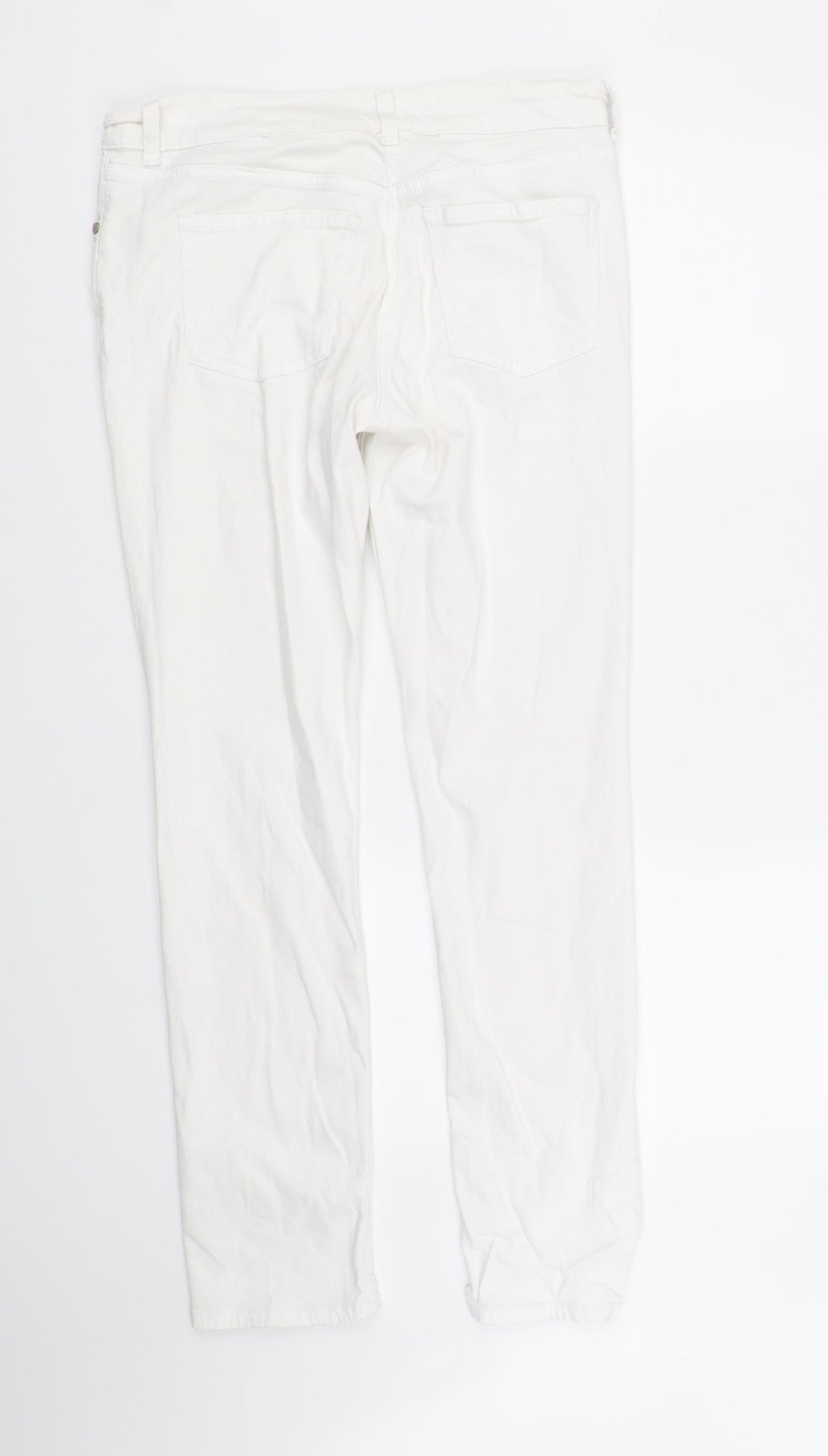 TU Womens White   Straight Jeans Size 12 L31 in