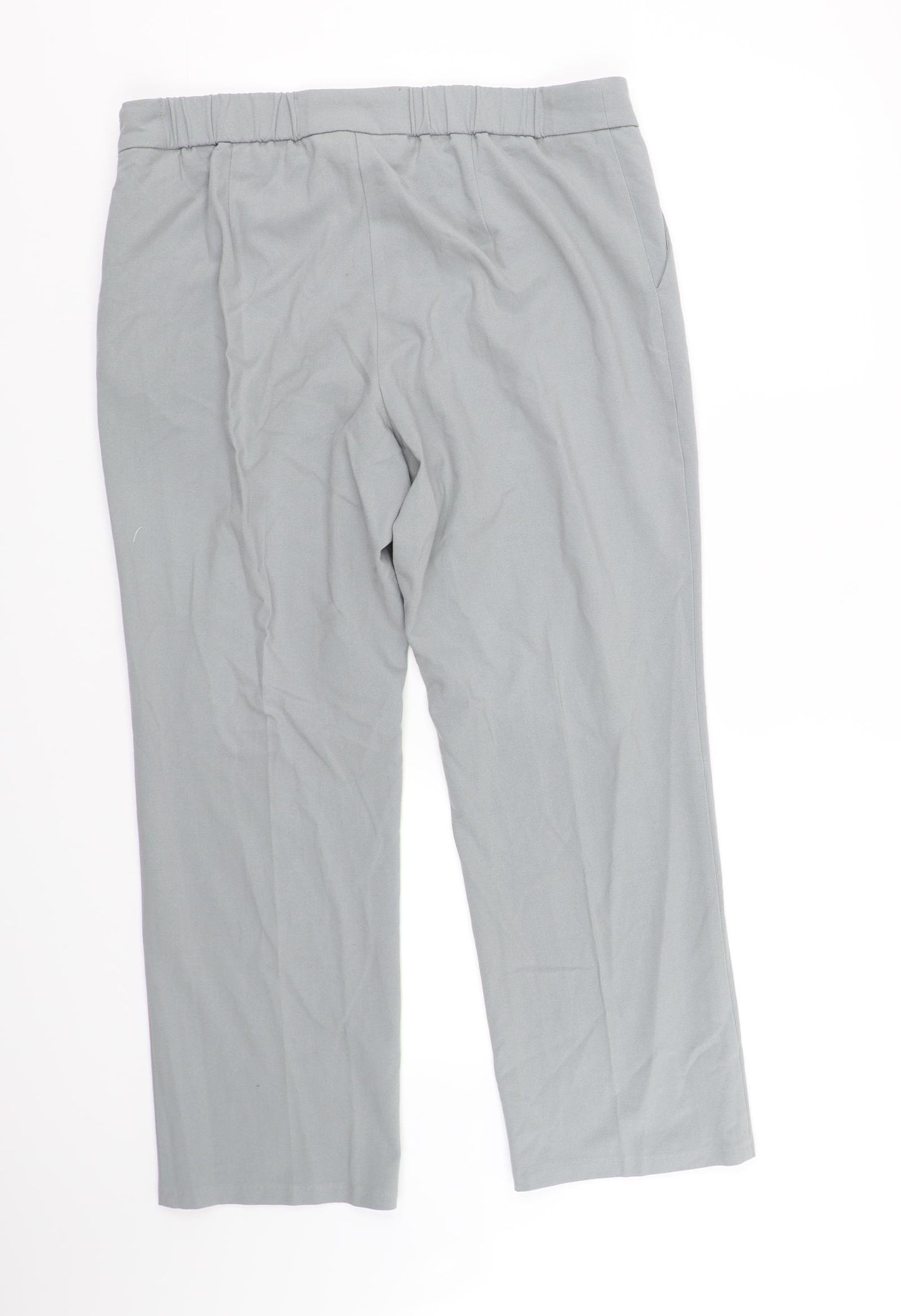 M&S Collection Womens Beige Houndstooth  Trousers  Size 14 L30 in