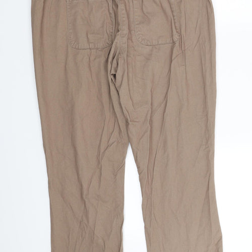 Cotton Traders Womens Brown   Trousers  Size 14 L28 in
