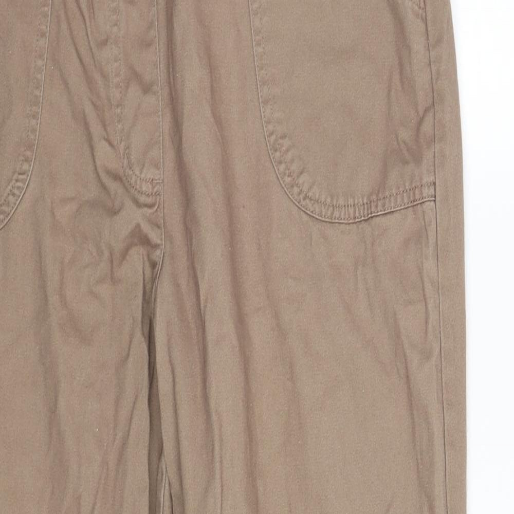 Cotton Traders Womens Brown   Trousers  Size 14 L28 in
