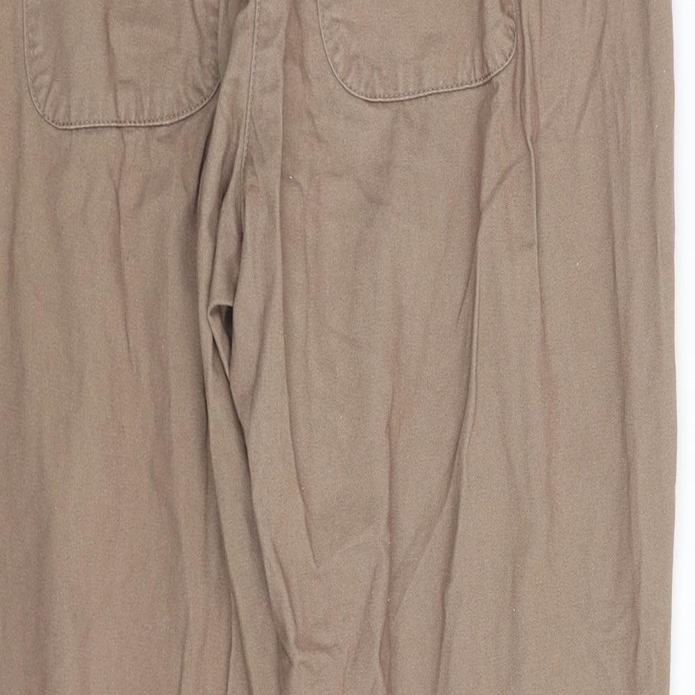 Cotton Traders Womens Brown   Trousers  Size 14 L28 in
