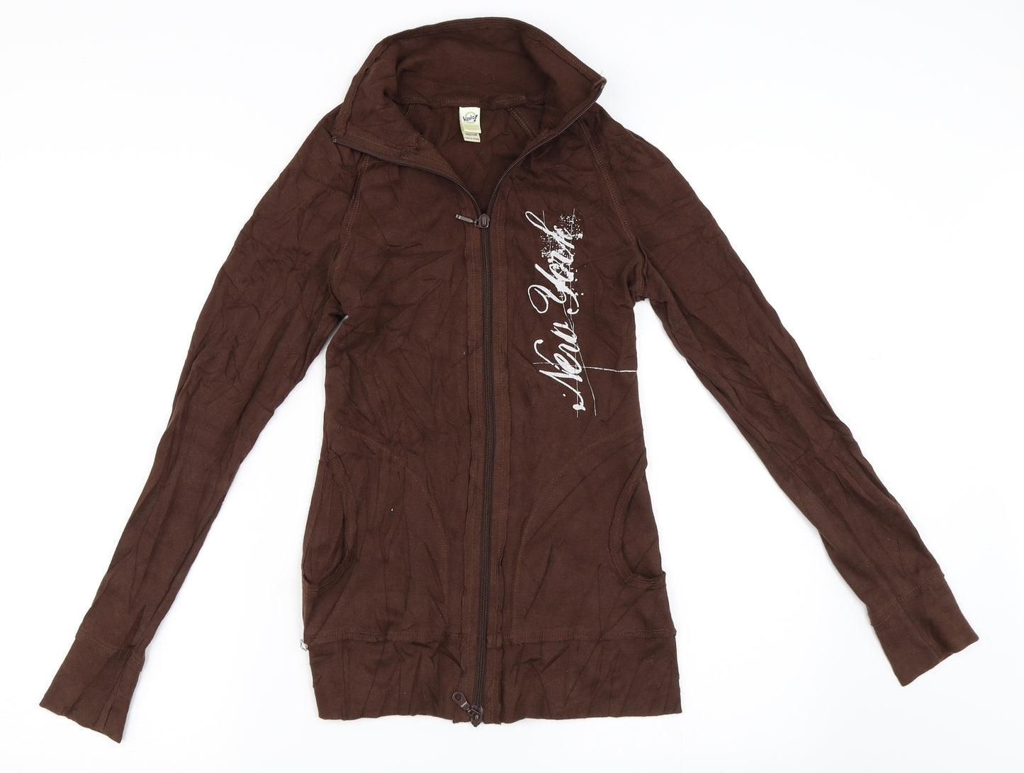 Kavio! Womens Brown   Full Zip Sweatshirt Size M