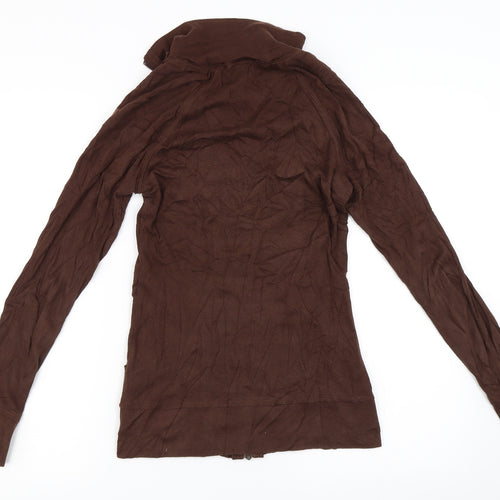 Kavio! Womens Brown   Full Zip Sweatshirt Size M