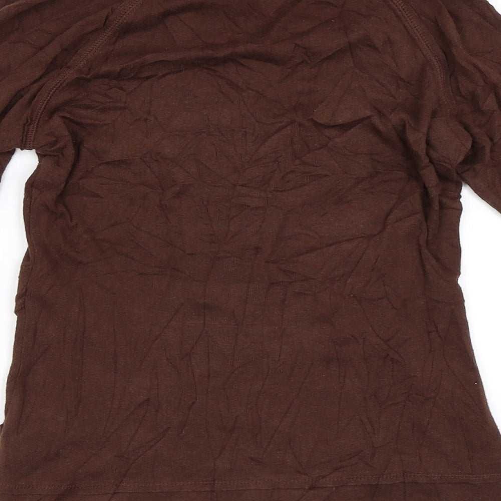 Kavio! Womens Brown   Full Zip Sweatshirt Size M