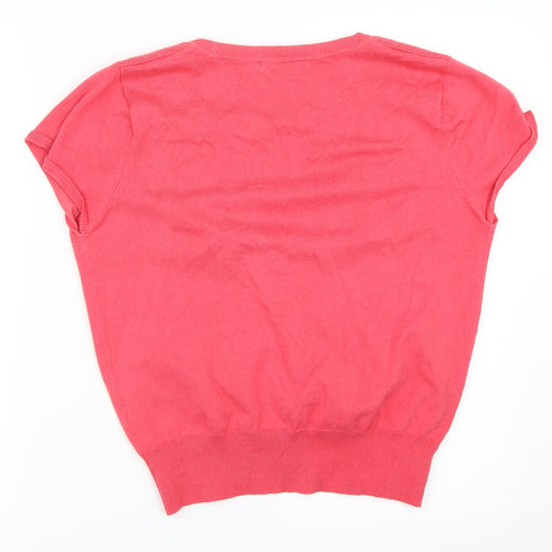 M&Co Womens Pink   Cardigan Jumper Size M