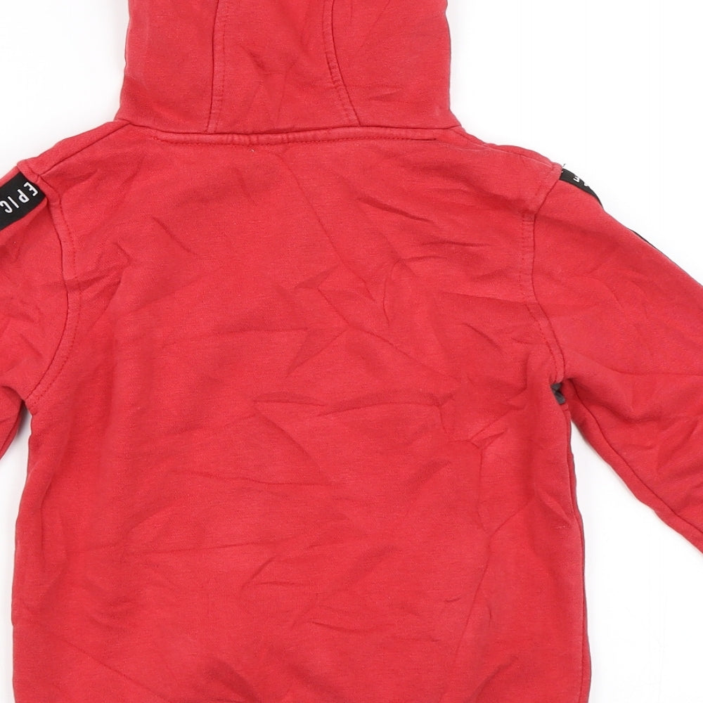 George Boys Red   Pullover Hoodie Size 5-6 Years