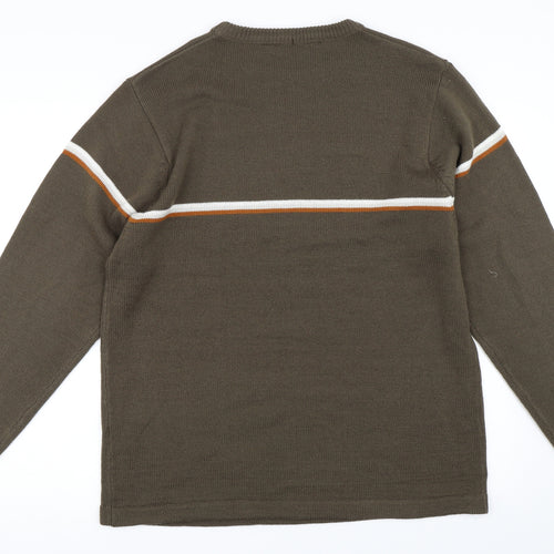 Cutting Edge Mens Brown   Pullover Jumper Size L